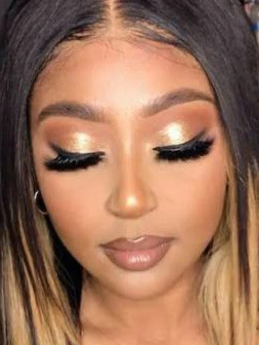 Nudestix Makeup Metallic Soft Gold Cream Eyeshadow Stick - Gilt - NEW